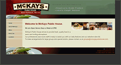 Desktop Screenshot of mckayspublichouse.com