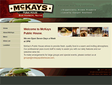 Tablet Screenshot of mckayspublichouse.com